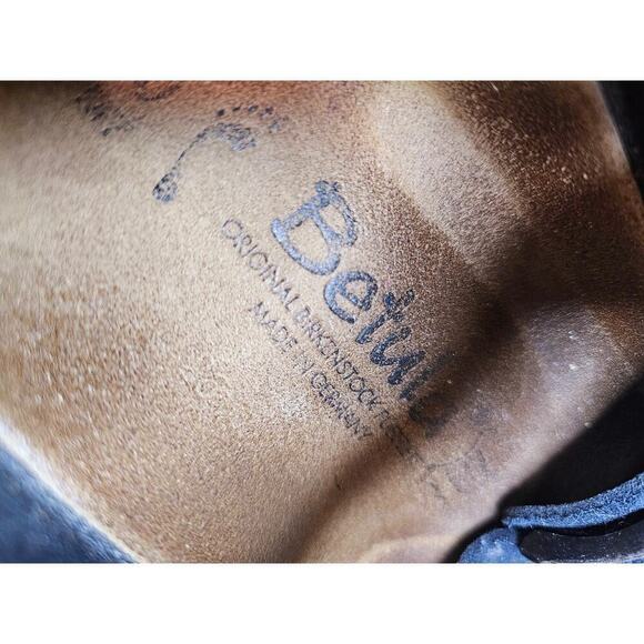 Birkenstock Arizona‎ Betula Sz40. L9 M7. Dark Navy. Germany Made. Suede. Hippie - Picture 5 of 14